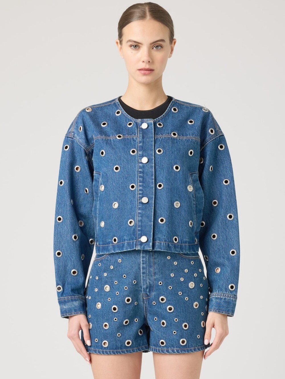 NWT Free People Blank NYC Silver Dreams Jacket - Picture 5 of 12